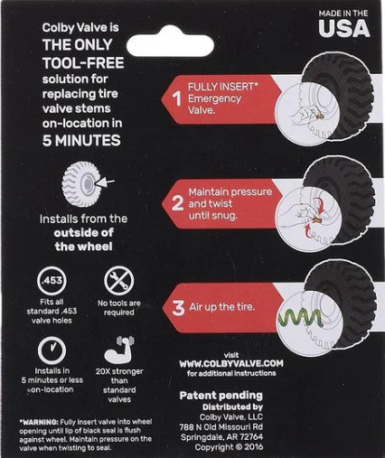 COLBY VALVE EMERGENCY KIT 2PK 2883293