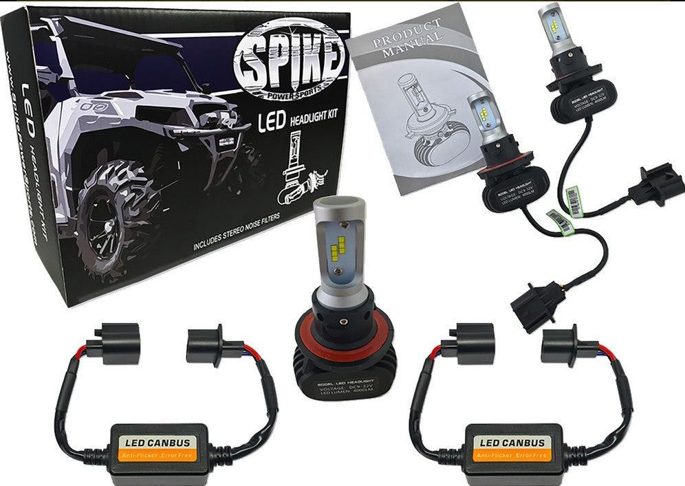 SPIKE LED HEADLIGHT BULBS PAIR (POLARIS) 63-1293
