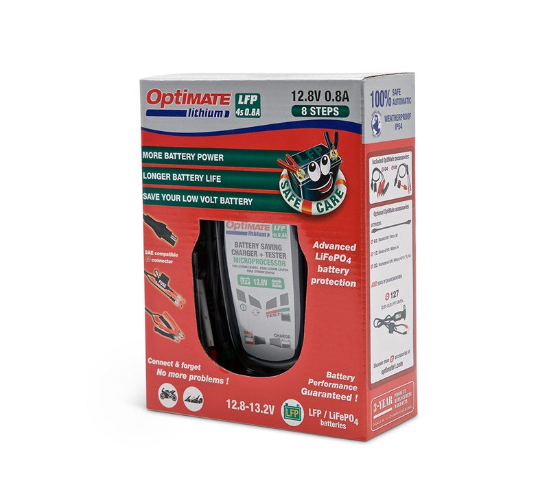 Optimate TM-471 Lithium Battery Charger .8A C57001-471