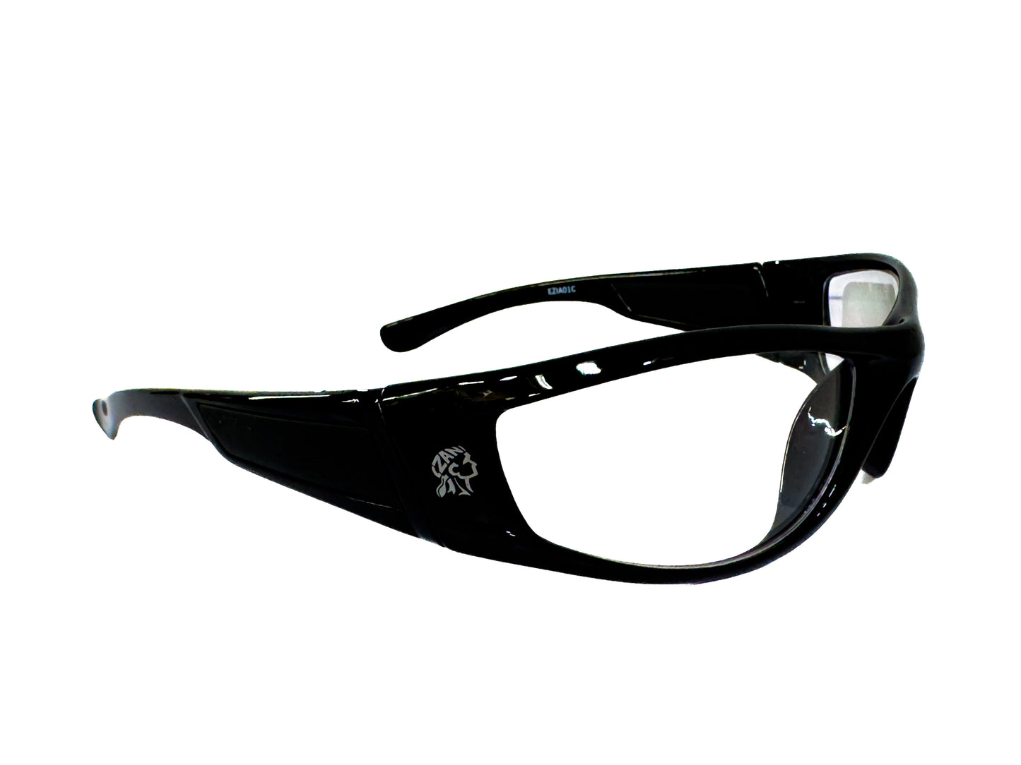 ZAN HEADGEAR Iowa Sunglasses - Adult - Shiny Black - Clear Lens