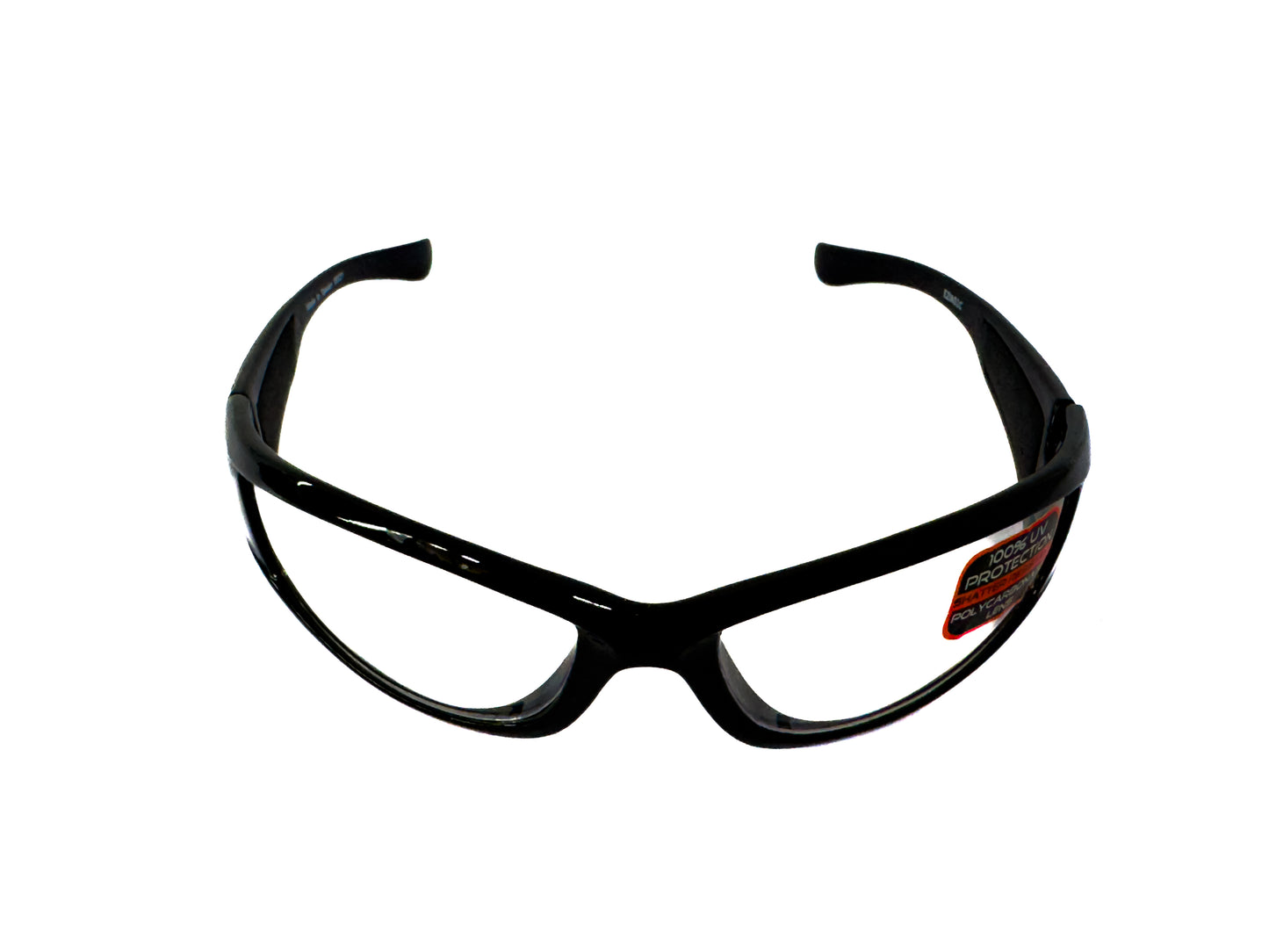 ZAN HEADGEAR Iowa Sunglasses - Adult - Shiny Black - Clear Lens