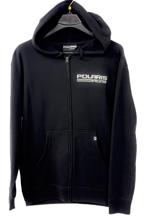 Polaris Men's Racing Full Zip Hoodie - Black - Medium - 286459403
